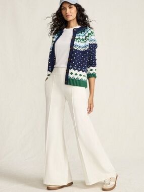 🐷 Lands End Starfish Palazzo Wide-Leg Pants